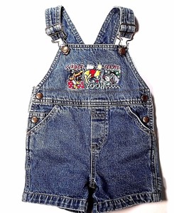 winnie the pooh overall shorts