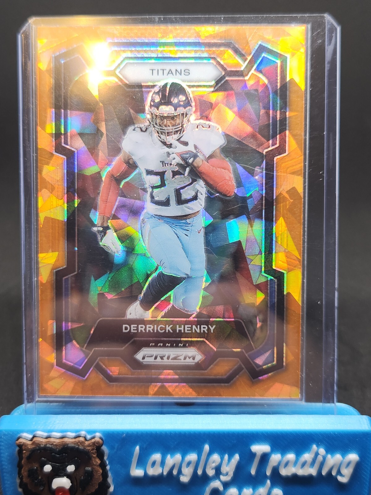 2023 Panini Prizm Derrick Henry Orange Cracked Ice Prizm