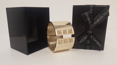 Victoria Secret Manschettenarmband skandalös aufklappbar goldfarben Strass