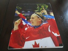 MEGHAN AGOSTA SIGNED 8X10 MATTE TEAM CANADA OLYMPICS (A) 