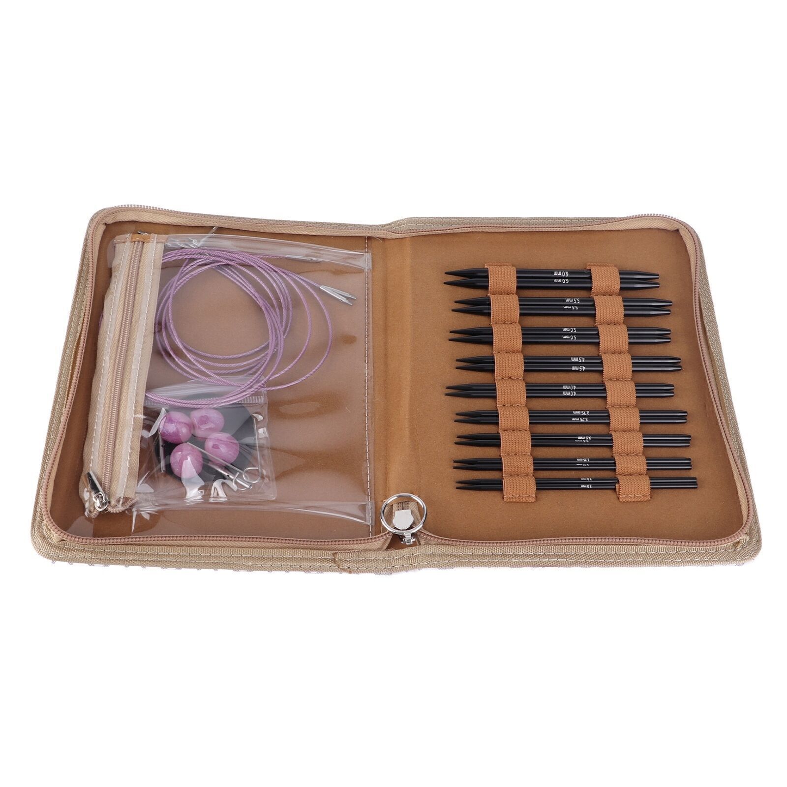 Circular Knitting Needle Set 3 to 6mm Interchangeable Ergonomic Circular Needle