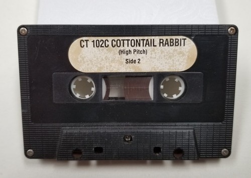 Johnny Stewart Cassette Tape CT 102C Calls High Pitch Cottontail Rabbit Cats Fox - Picture 2 of 2