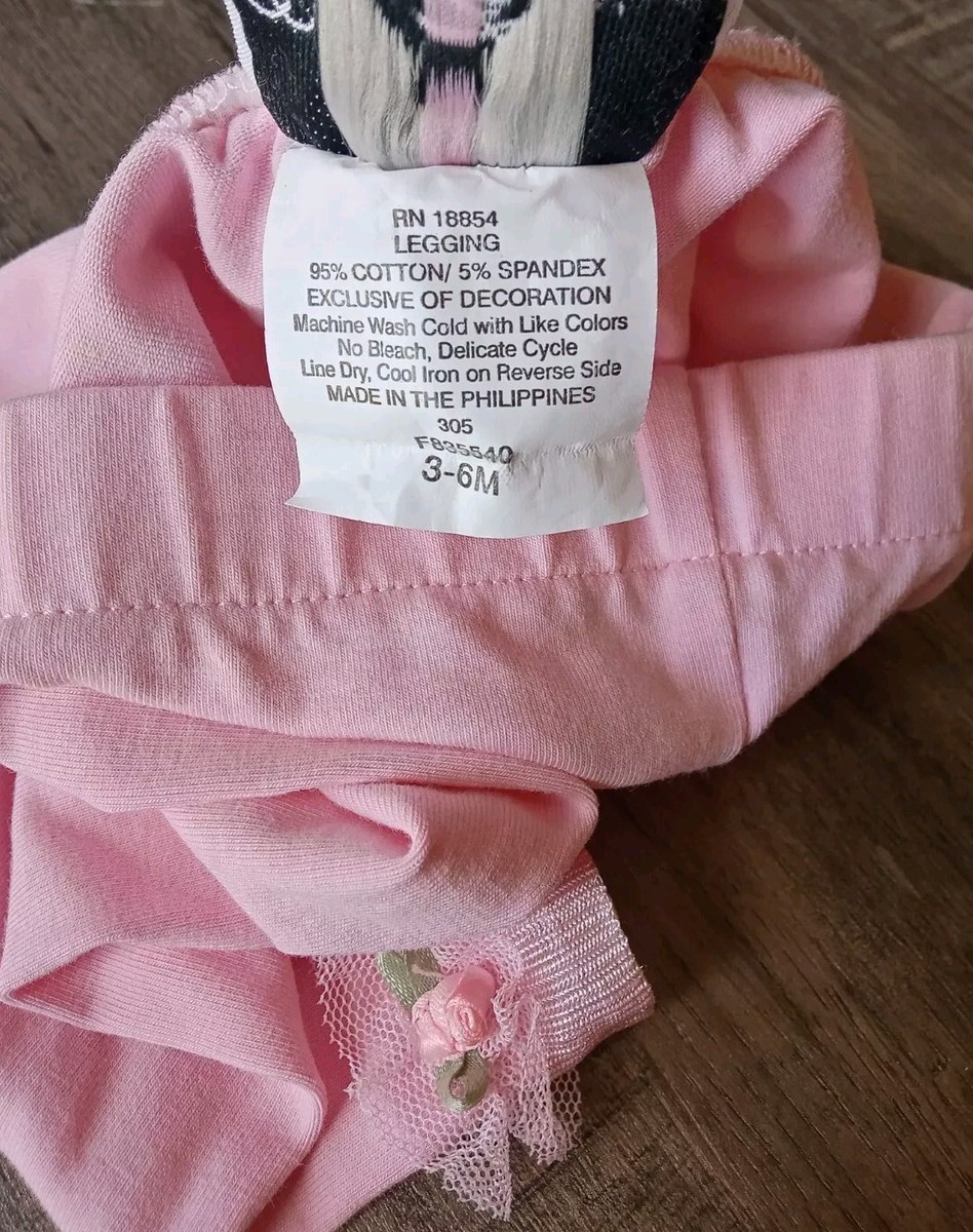 じぇい Rare Editions Baby Girl Pink Pants Ruffles Size 3-6 Months