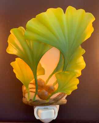 Ibis and Orchid Design Ginkgo Night Light -  NEW IN Box