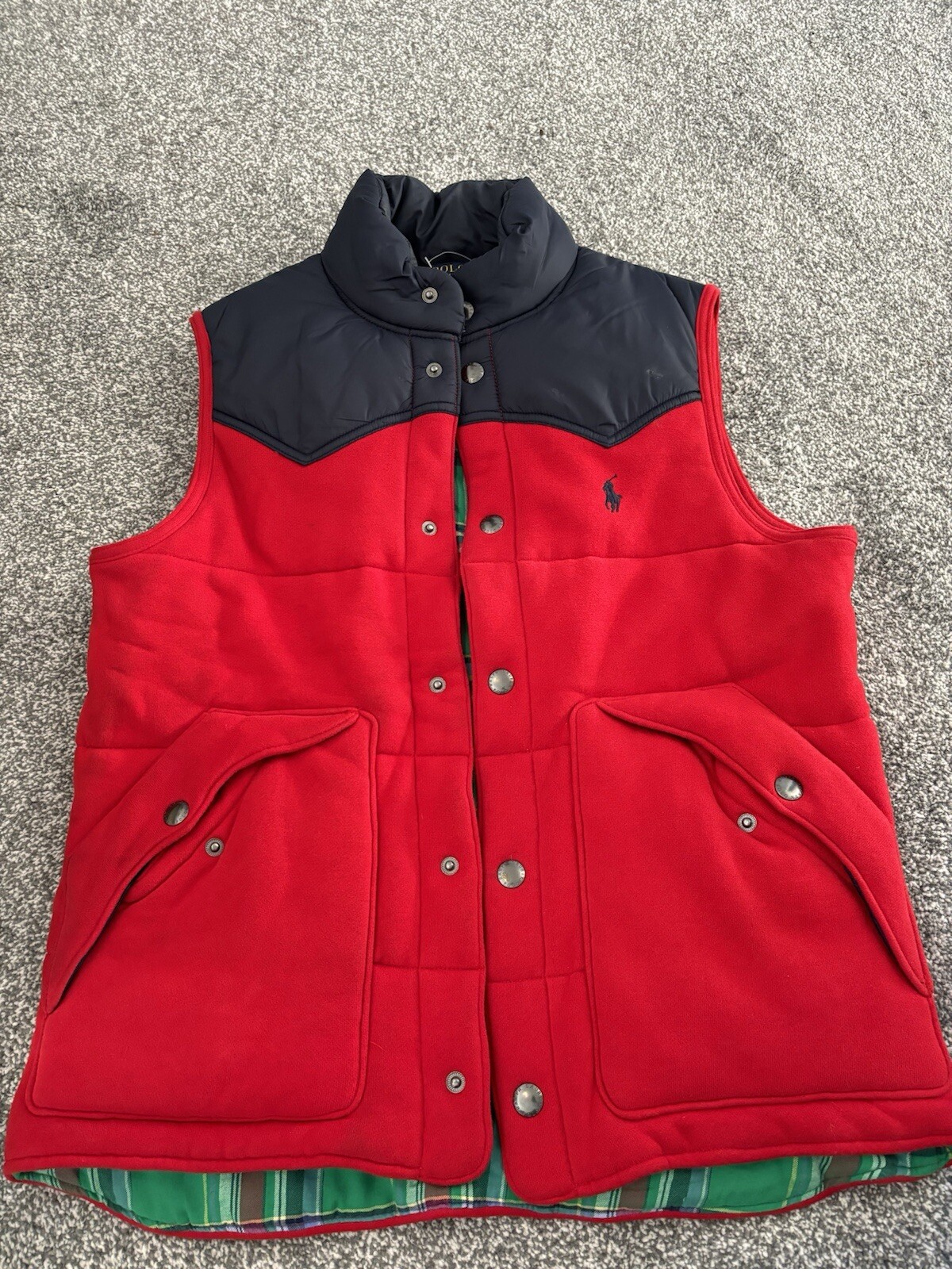 Small size unisex gillet Ralph Lauren polo