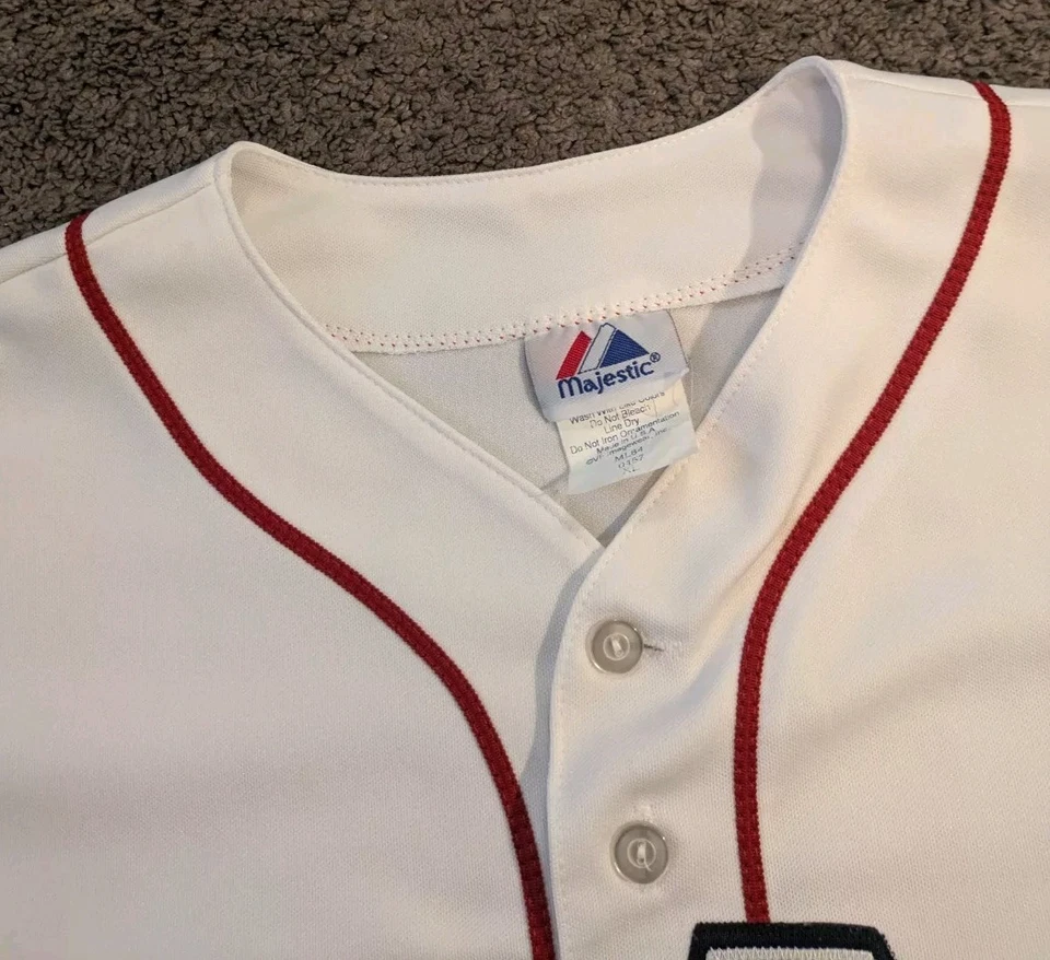 Camiseta de béisbol blanca para hombre Majestic Lehigh Valley IronPigs hecha en EE. UU. talla XL Foto 3 de 4