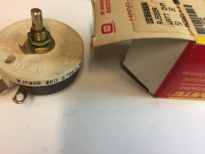 RJS80R   OHMITE   0319	 POT 80 OHM 50W WIREWOUND LINEAR  NOS