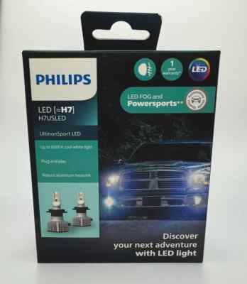 Philips UltinonSport LED White H7 Two Bulbs Head Light High Beam Replacement OE