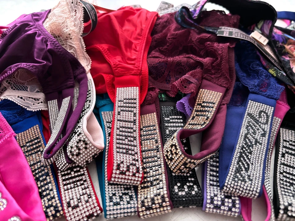 Victoria's Secret String Bikini Panty Very Sexy Shine Strap Bling XS S M L XL - Image 4 of 4