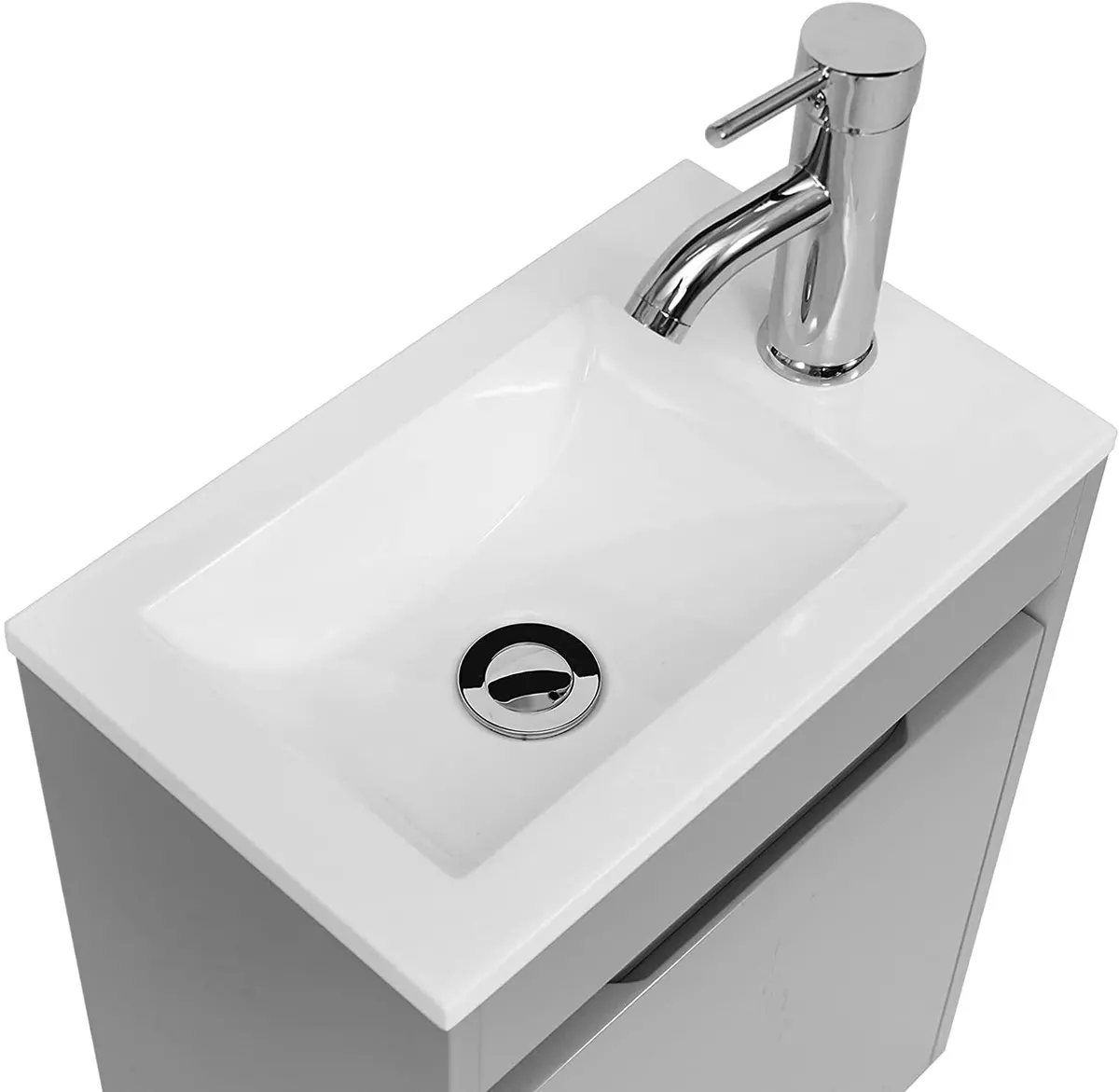Small floating vanity with sink deals
