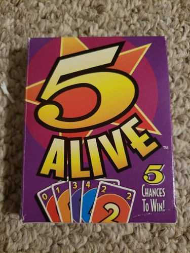 5 Alive Card Game Vintage 1994 Mattel Five