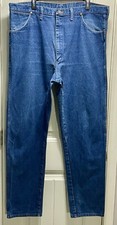 Vintage Wrangler Jeans Men's 42 X 32 Blue Denim Cowboy Cut Western Rodeo USA 90s