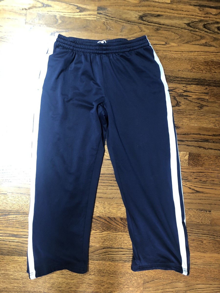 Men's Starter Medium 32/34 Blue/white striped track pants