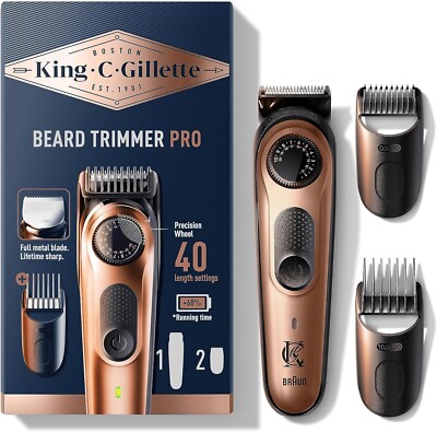 Elektrischer Barttrimmer Für Männer King C. GILLETTE PRO Mit Präzisionsrad