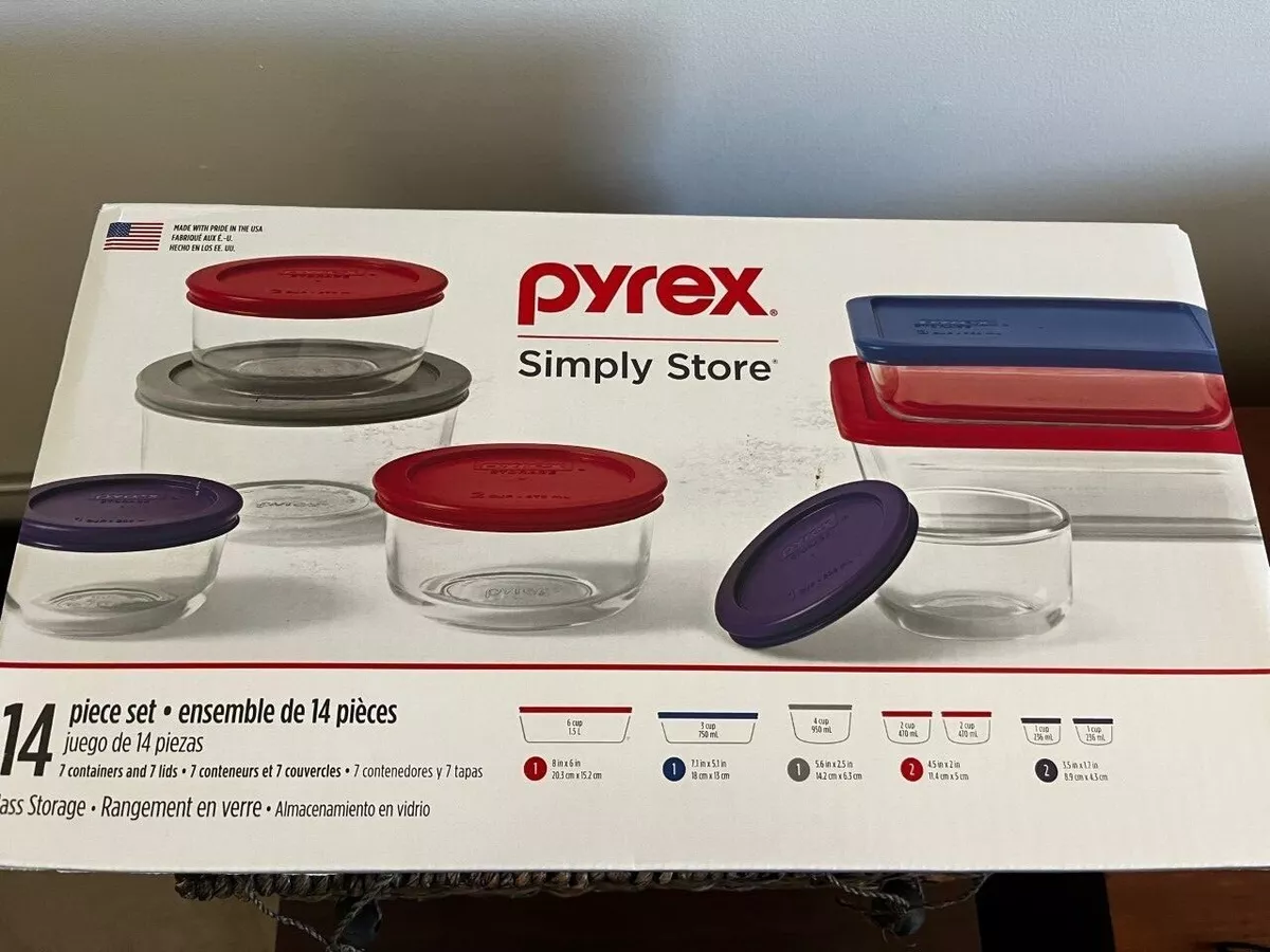 Pyrex Simply Store Baking Dish, Glass, 14 Piece, Free Shipping.