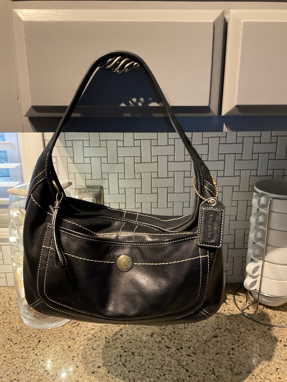 COACH Vintage Ergo Glovetanned Leather Shoulder Bag 1… - Gem