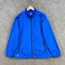 Stormtech Jacket Womens Large Blue Lightweight Lined Zip Pockets 27710