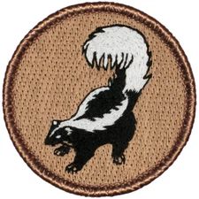 Skunk Patrol Patch - 2" Round Embroidered Patch (035)
