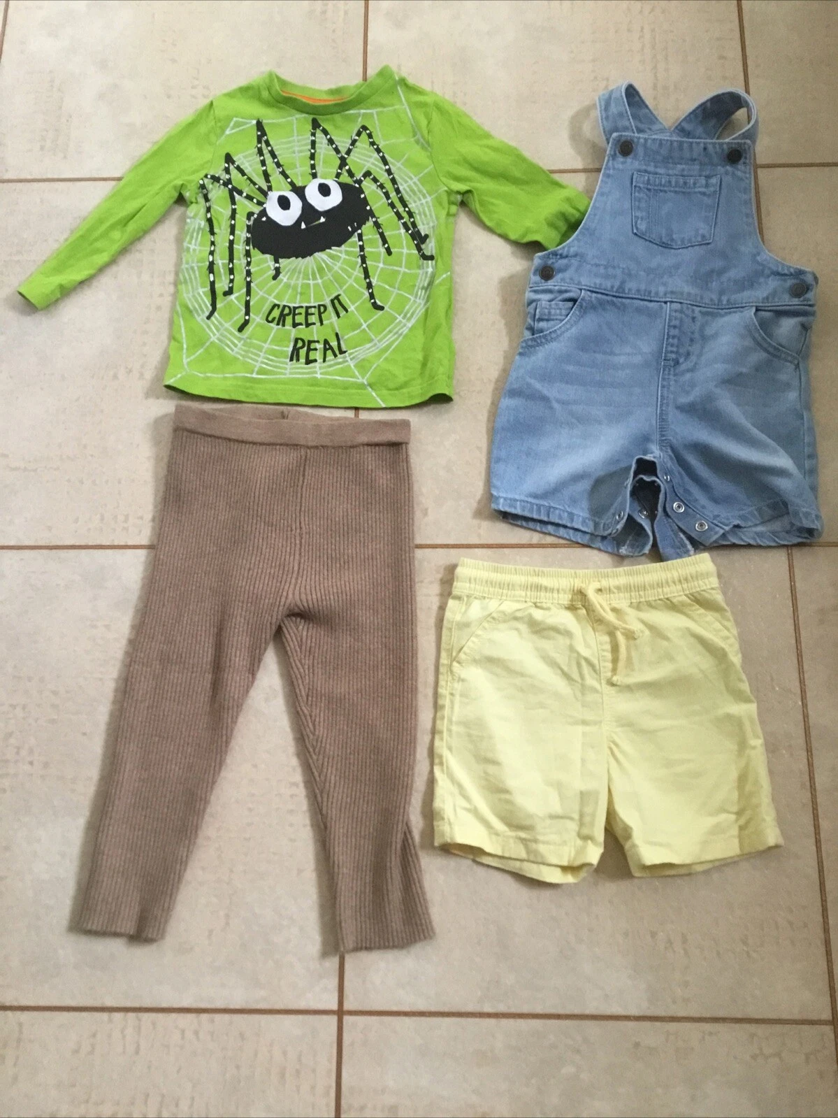 Baby Boy Clothes Job lot/Bundle 12-18 Months (4 Items)Dungaree Legging Shorts
