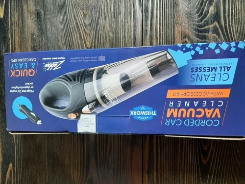 THISWORX Car Vacuum Cleaner - Portable High Power Handheld Vacuums w/ 3 Attac...