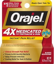 OraJel 4x Toothache and Gum Fast Acting Pain Relief Gel, .25 oz