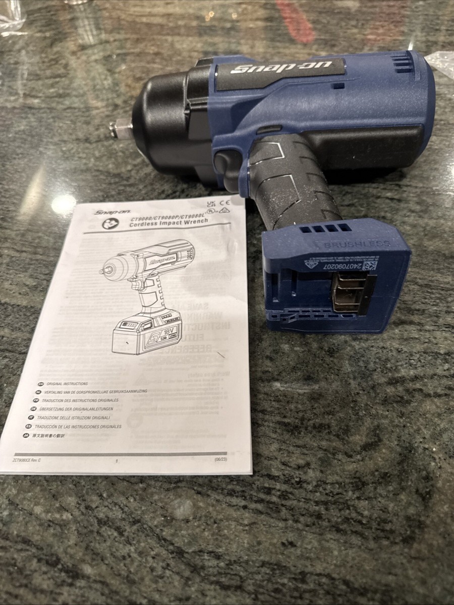 Snap On ct9080mb 1/2” cordless impact monster lithium brushless