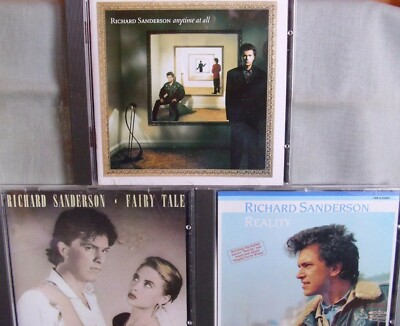 Richard Sanderson- Reality/ Anytime at all/ Fairy Tale- 3 CDs- Made in Germany