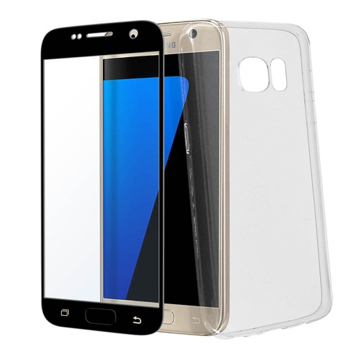 Back case + Screen Protector Tempered Glass for Samsung Galaxy S7 Edge –