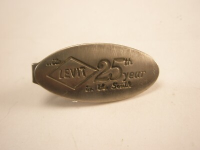 Levit 25 Years in the South Vintage TINY SMALL Tie Bar Clip