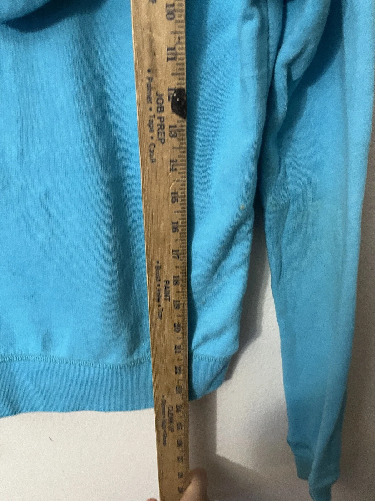 UNDERCOVER Felpa con cappuccio e zip intera ROSA Victoria Secret donna taglia small blu acqua