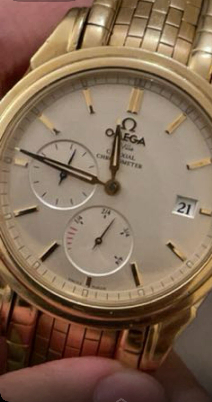 Omega De Ville Co Axial Chronograph gold image 4