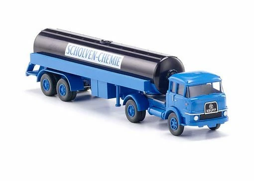 WIKING 080598 Scala HO Camion Krupp con cisterna 'Scholven-Chemie' - Immagine 2 di 4