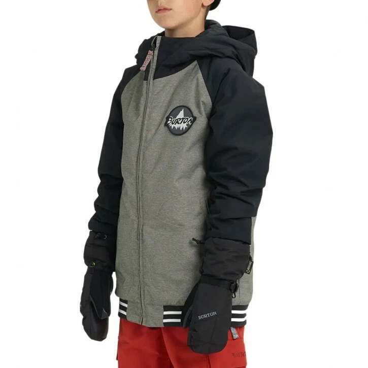 Burton Game Day Snowboarding Esquí Invierno Chaqueta Niños Jóvenes Niños MEDIANO 10-12 Gris Foto 2 de 4