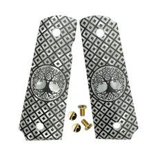 1911 Colt & Clones Custom Gun Grips 1911 Grips Full Size Engraved Life of Tree