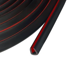 Edge Trim, 1/8" 3mm Rubber Edge Trim, Flexible Self Adhesive U Channel Edge...