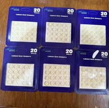 BNIP HEIRLOOM CABINET DOOR BUMPERS - 6 PACKS- 120 PIECES