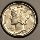 1943 10C Mercury Dime#137