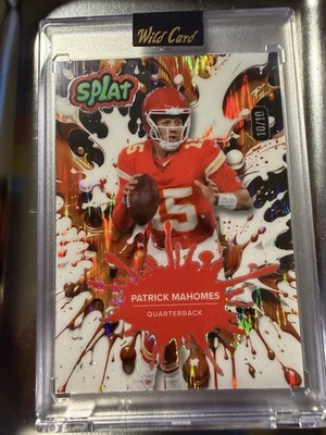 Wild Card Splat 2025 Football Patrick Mahomes Serial /10 Card SBORA02-PM