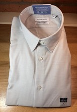 Calvin Klein Men Wrinkle Free Regular Fit Dress Shirt, White, L 16-32/33 