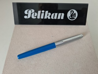 PELIKAN Pelikano Füllhalter Schulfüller blau Modell 4 ''F'' Rechtshänder 1973-1978