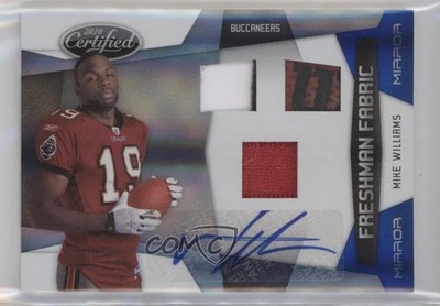 2010 Certified Mirror Blue 10/50 Mike Williams #296 Rookie Auto RC im4