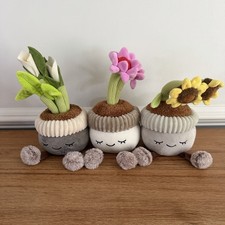 Greenhouse by Russ 12 Inch Plush Plants 3-pack Flowers