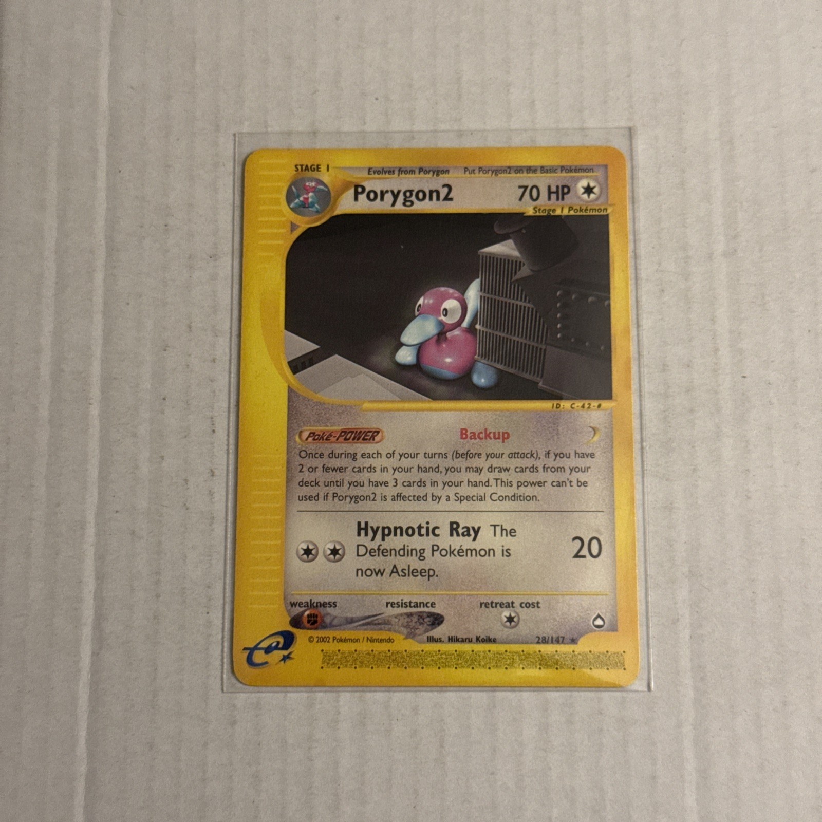 Porygon2 028/147 Aquapolis Regular Rare. Pk002665