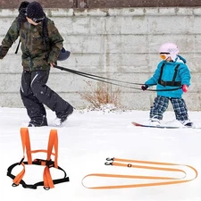 1Pc Kids Ski Training Harness Skiing Trainer Snowboard Ski Safety Tow Rope