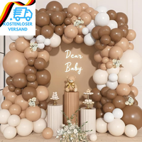Luftballon Girlande Braun, 113 StüCk Retro Braune Luftballons Kit Mit Luftballon