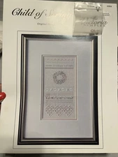 The Victoria Sampler Cross Stitch Chart Child of Spring W/Rose Quartz Hearts New