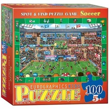 EG61000476 - Eurographics Puzzle 100 Pc - Spot & Find - Soccer (MO)