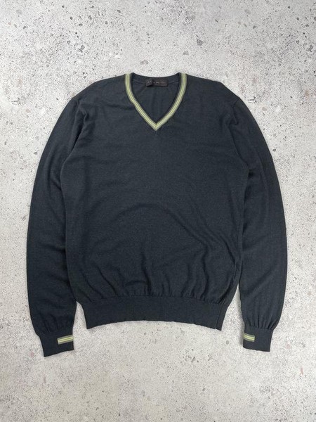 Men Etro Knit Sweater Grey 42 / XL / 50