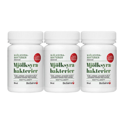 3er Pack BioSalma Probiotic 10 Milliarden KBE 84 Kapseln 7 Stämme...