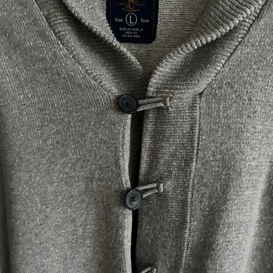 Herren Strickjacke von Springfield Gr. L Farbe Grau - Bild 4 von 4